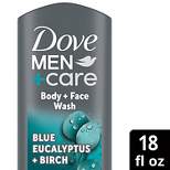 Dove Men+Care Blue Eucalyptus & Birch Relax & Uplift Body Wash Soap - 18 fl oz
