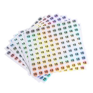 Unique Bargains Office Home Warehouse Self-Adhesive Reflective Sticker 10 Sheets - 1 of 4