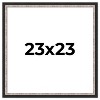 PosterPalooza | Square Simple Silver Picture Frame - UV Acrylic, Foam Board Backing, Hanging Hardware - 2 of 4