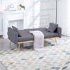 MAYEERTY 67.7 Modern Convertible Design Upholstery Sofa Bed - 3 of 4