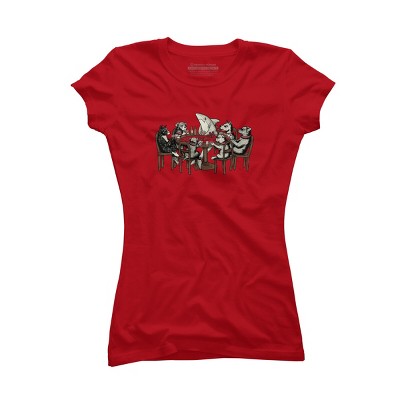 Junior's Design By Humans Card Shark By valorandvellum T-Shirt