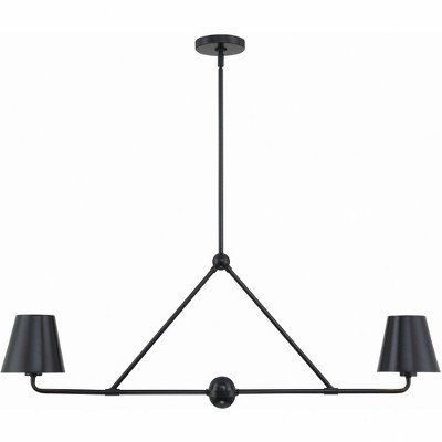 Crystorama Lighting Xavier 2 - Light Chandelier in  Matte Black