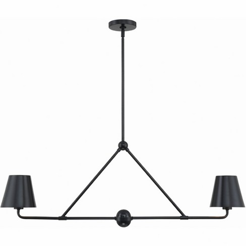 Crystorama Lighting Xavier 2 - Light Chandelier in  Matte Black - image 1 of 4