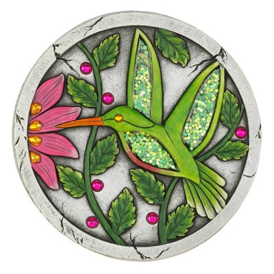 Concrete Hummingbird Garden Stepping Stone Green - Zingz & Thingz
