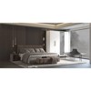 FUFU&GAGA White Wardrobe with Mirror Modern Deco Style Armoire with Four Doors and Two Drawers - 4 of 4