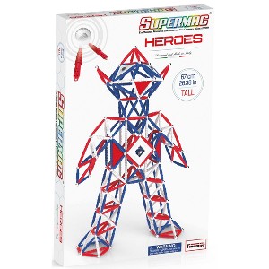 Tinamiri Supermag - Heroes Baby 460 - Magnetic Building Set, Educational construction fun, 460 piece set, Magnet Toys, 0170 - 1 of 4