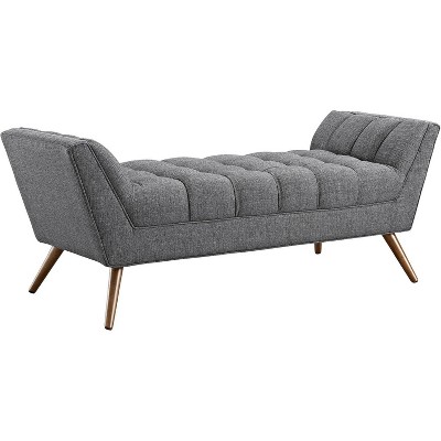 Modway Response Medium Upholstered Fabric Bench