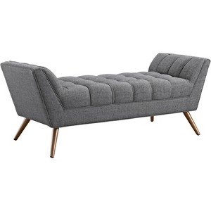 Modway Response Medium Upholstered Fabric Bench - 1 of 4