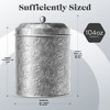 Amici Pet Puppy Paws Metal Food Canister, Medium, 104 oz. , Galvanized Metal - 3 of 4