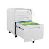 3 Drawer Mobile File Cabinet with Lock, Metal Under Desk Rolling Filing Cabinets, Fully Assembled 5-Wheel Office Cabinet for Home Office Letter - 3 of 4