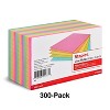 Staples 3" x 5" Line Ruled Assorted Neon Index Cards 300/Pack (50998) TR50998 - 2 of 4