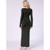 Jess by Meiko Women's Scoop Neck Bodycon Sculpt Maxi Dress - 4 of 4