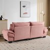 EHMKNP Comfy Corduroy Sofa Sleeper Couch – Loveseat with Pillows, Deep Seat Upholstered Sofa for Living Room, Bedroom, Apartment, or Office - 4 of 4