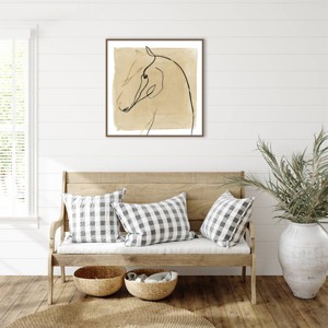 Amanti Art 30"x30" Great Stallion I by Isabelle Z Framed Canvas Wall Art Print - 1 of 4