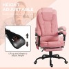 TopComfy Accent Chairs 7 Point Vibrating Massage Office Chair High Back Massaging Desk Chair Relaxing Comfort for Office, Pink, 31.1"*26.5"*47.8" - 4 of 4