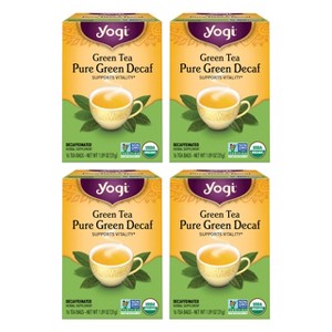 Yogi Tea - Green Tea Pure Green Decaf -  64 ct, 4 Pack - 1 of 4