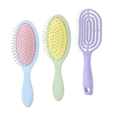 LOVELAY CREATIONS 3 Pieces Hair Brushes