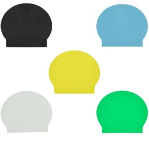 Sporti Kids' Latex Swim Cap Set of 5 - 1 of 4