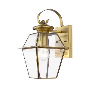Livex Lighting Westover 1 - Light Wall Light in  Antique Brass - 1 of 2