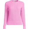 Lands' End Women's Drifter Modern Cable Crew Sweater - 3 of 3