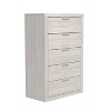 Galano Harlowin 5-Drawer Chest of Drawers (46.4 in. × 16.2 in. × 30.7 in.) in Dusty Gray Oak, Knotty Oak, Dark Gray Oak - 3 of 4