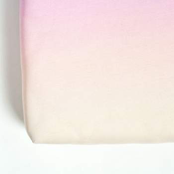 Ombre Organic Cotton Fitted Crib Sheet Multi Single 28x52x9