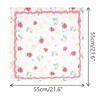 INSPIRE CHIC Women's Floral Printed Cotton Blended  Small Square Scarves 1Pc - 3 of 4