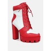 Moos Block Heel Lace Up Boots Women - 3 of 4