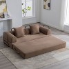 KTMBDW Sleeper Sofa Bed, Corduroy Folding Mattress Couch with Fixed-Shape Frame, Floor Sofa Lounge Couch for Living Room Bedroom - 2 of 4