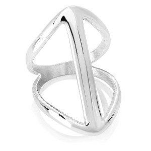 ELYA Women's Polished Split Orbit Steel Ring (30mm) - 1 of 4