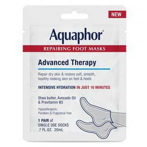 Aquaphor Advanced Therapy Repairing Foot Mask - 0.7 fl oz - 1 of 4