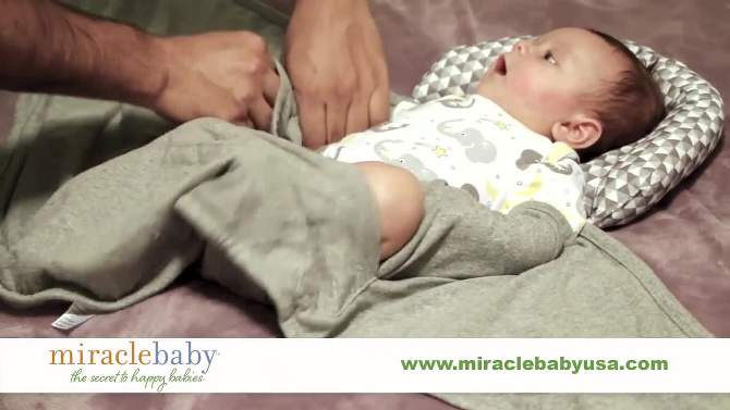 Miracle Blanket Swaddle Wrap, 2 of 3, play video
