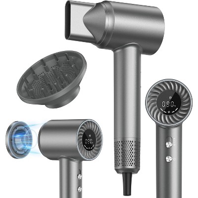 Teendow 1400W High-Speed Hair Dryer with 150,000 RPM Brushless Motor, 500M Negative Ions, Blow Dryer with Diffuser & Magnetic Nozzle,Fast-Dry