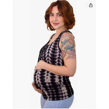 Bamboobies Easy Access U Neck Nursing Tank Top, Maternity Clothes for Breastfeeding
