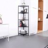5 - Tier Corner Shelf Stand Metal Wire Corner Shelving Display Unit Storage Furniture Multipurpose Space Saving Black - 3 of 4
