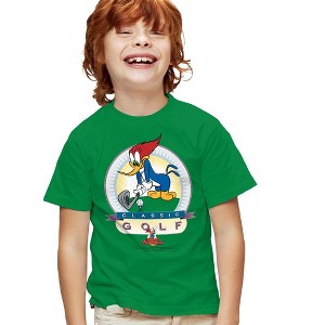 Boys' Short Sleeve Woody Woodpecker Classic Golf T-Shirt - 1 of 4