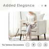 Anybear Modern Chenille Accent Chair with Pillow - 4 of 4