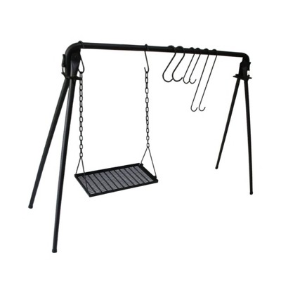 FURNIinspire Outdoor Grills, Griddles and Smokers Expedition Ready Grill System, Camp Kitchen for Wilderness Adventures, Black, 40.55"*12.99"*4.72"