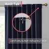 HLC.ME Hamilton 100% Full Blackout Lined Thermal Insulated Soundproof Window Curtain Rod Pocket Back Tab Panels, Set of 2 - 2 of 4