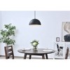 Elegant Lighting Etude 1-Light Brushed Nickel Pendant with Frosted Globe - 2 of 4