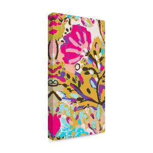 Trademark Fine Art -Karen Fields 'Pink Boho Floral I' Canvas Art - 1 of 4