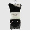 Goldtoe Signature Collection Women's 6pk Modern Essentials Classic Turn Cuff Crew Socks - Black/Charcoal 6-9 - 2 of 3
