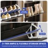 Farmhouse Shoe Cabinet with 2 Flip Drawer with Open Shelves for Entryway - 4 of 4