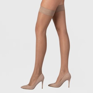 LECHERY Women's Sheer Plain Thigh Highs (1 Pair) - 1 of 4