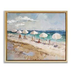 Stupell Industries Abstract People Beach Umbrellas, 31" x 25" - 1 of 4