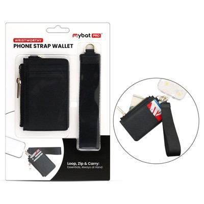 MyBat Pro WristWorthy Phone Strap Wallet - Black