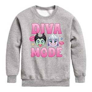 Boys' - Disney - Diva Mode Graphic Long Sleeve Fleece Sweatshirt - 1 of 4