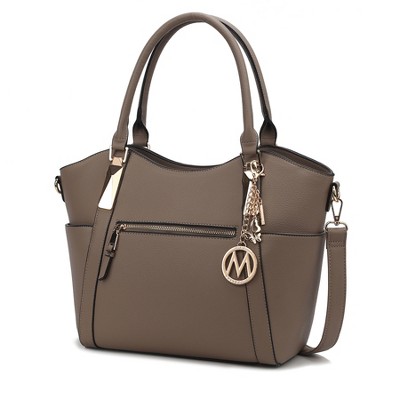 MKF Collection Janise Solid Vegan Leather Tote Bag Purse by Mia K