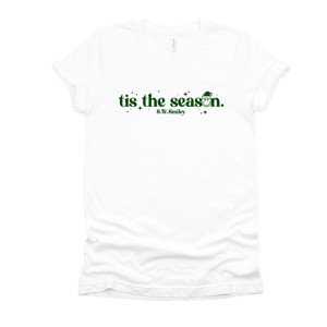 S.W.Smiley Tis The Season Sparkle - Women's Short Sleeve Graphic T-Shirt - 1 of 4
