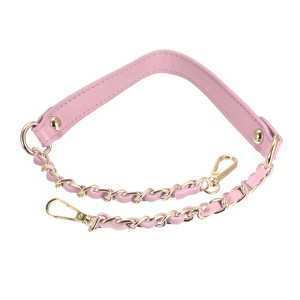 Unique Bargains Metal Corrosion-Resistant PU Leather Purse Flat Chain Strap 2 Pcs - 1 of 4